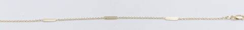 9ct Gold Trace link withBars bracelet HHX902/41