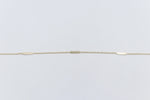 9ct Gold Fine curb Link with solid elongated Bars Bracelet HHY315/41