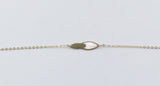 9ct Gold Trace link with bars bracelet HHX023/11