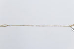 9ct Gold Trace link with bars bracelet HHX023/11