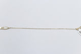 9ct Gold Trace link with bars bracelet HHX023/11