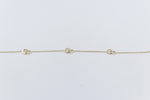 9ct Gold Trace link with round shape pendents  bracelet HHY155/41