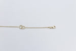 9ct Gold Trace link with round shape pendents  bracelet HHY155/41