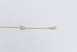 9ct Gold Trace link with round shape pendents  bracelet HHY155/41