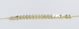 9ct Gold Trace link with arrows bracelet HHX802/11