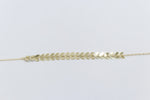 9ct Gold Trace link with arrows bracelet HHX802/11