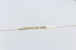 9ct Gold Trace link with arrows bracelet HHX802/11