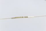 9ct Gold Trace link with arrows bracelet HHX802/11