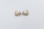 9ct Gold 3 tone crossover Earrings 10OBC698/9900