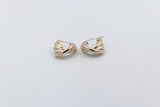 9ct Gold 3 tone crossover Earrings 10OBC698/9900