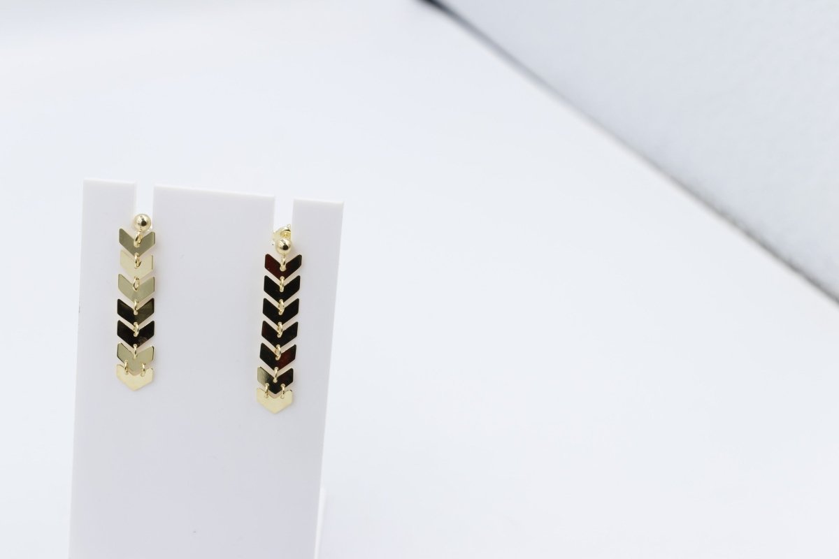9ct Gold Dangle Earrings OFY332/8