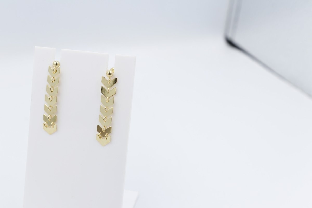 9ct Gold Dangle Earrings OFY332/8