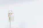 9ct Gold Paper clip design Drop Earrings OFY535/8