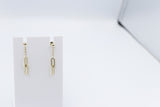 9ct Gold Paper clip design Drop Earrings OFY535/8