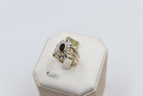 9ct Gold Trio Set with Sapphire and Diamond SYR1740
