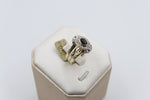 9ct Gold Trio Set with Sapphire and Diamond SYR1740