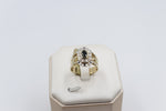 9ct Gold Trio Set with Sapphire and Diamond SYR1740