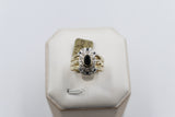 9ct Gold Trio Set with Sapphire and Diamond SYR1740