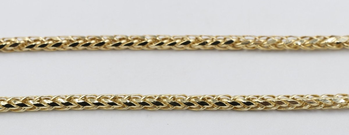 9ct Gold Italian Wheatsheaf Chain 55cms