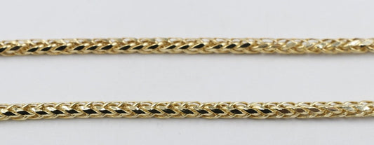9ct Gold Italian Wheatsheaf Chain 55cms