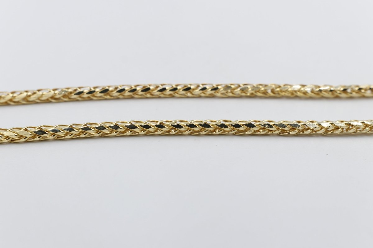 9ct Gold Italian Wheatsheaf Chain 55cms