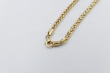 9ct Gold Italian Wheatsheaf Chain 65cms