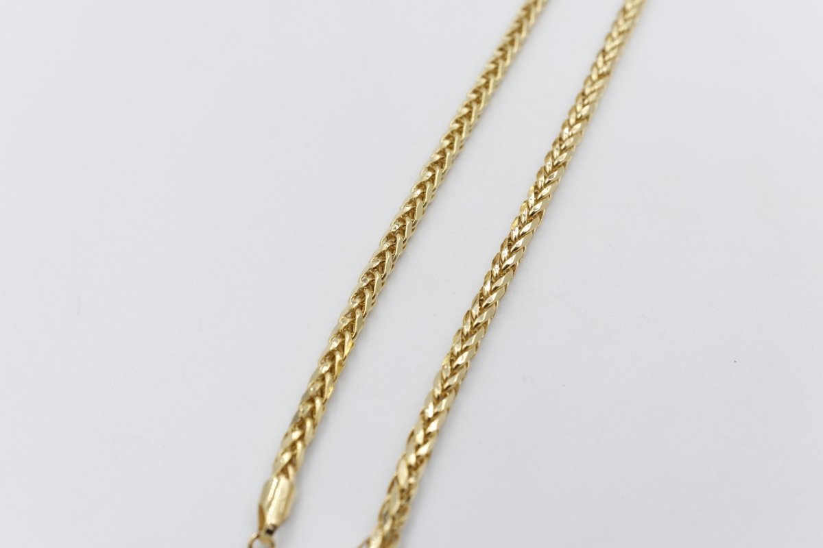 9ct Gold Italian Wheatsheaf Chain 55cms