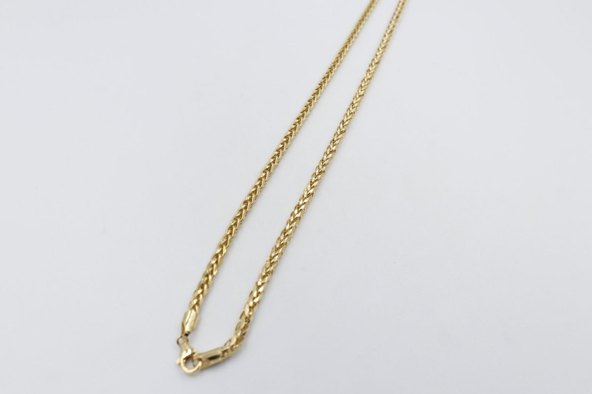 9ct Gold Italian Wheatsheaf Chain 55cms