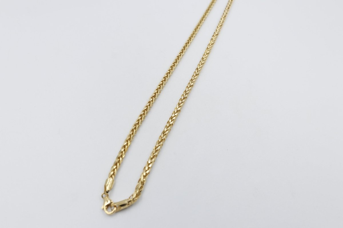 9ct Gold Italian Wheatsheaf Chain 55cms