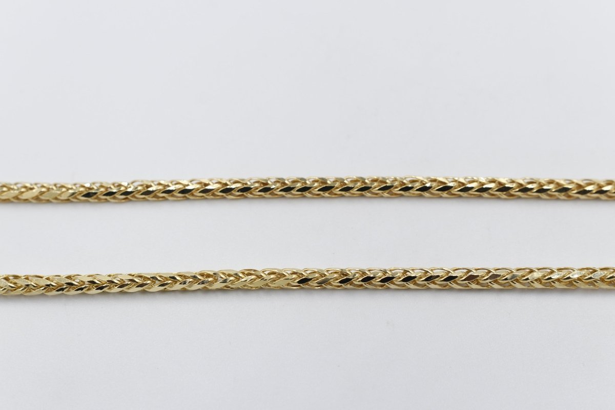 9ct Gold Italian Wheatsheaf Chain 55cms