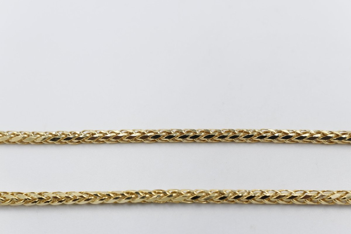 9ct Gold Italian Wheatsheaf Chain 55cms