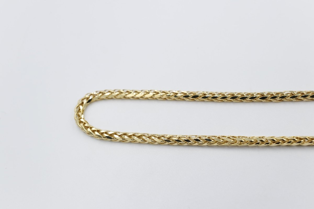 9ct Gold Italian Wheatsheaf Chain 55cms