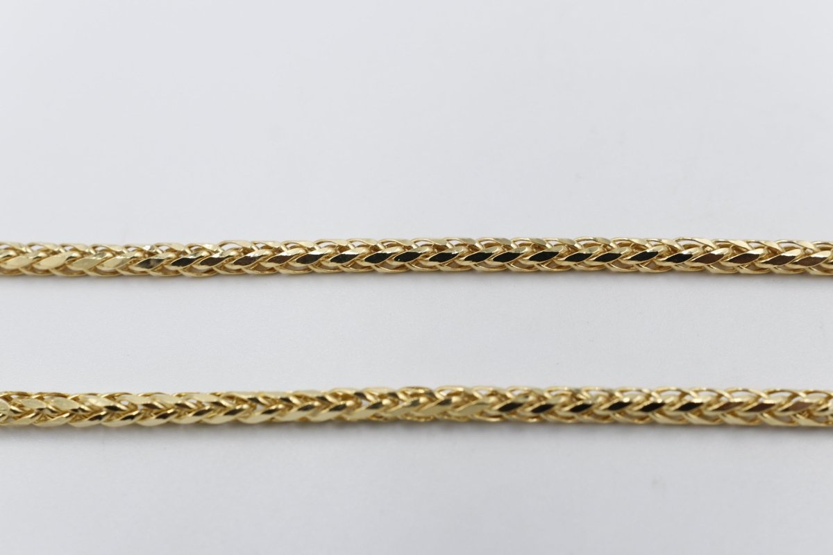9ct Gold Italian Wheatsheaf Chain 55cms