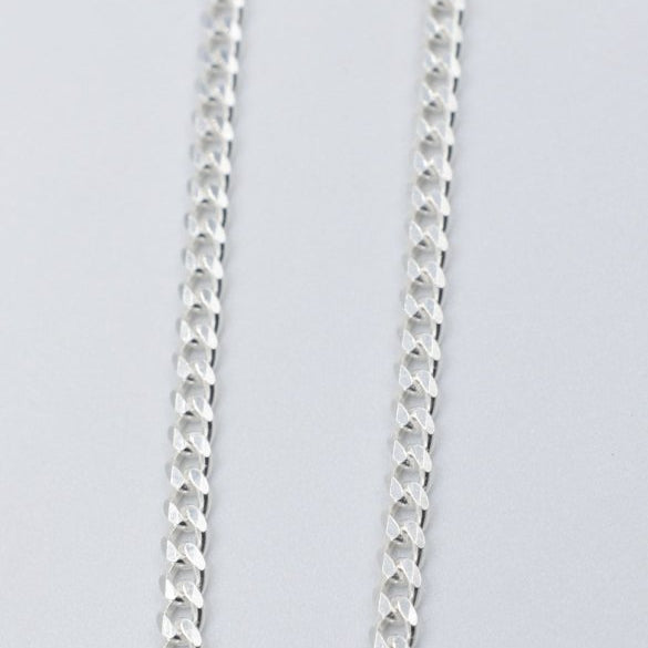 Stg Silver Curb Link Chain  IRA46 50cm