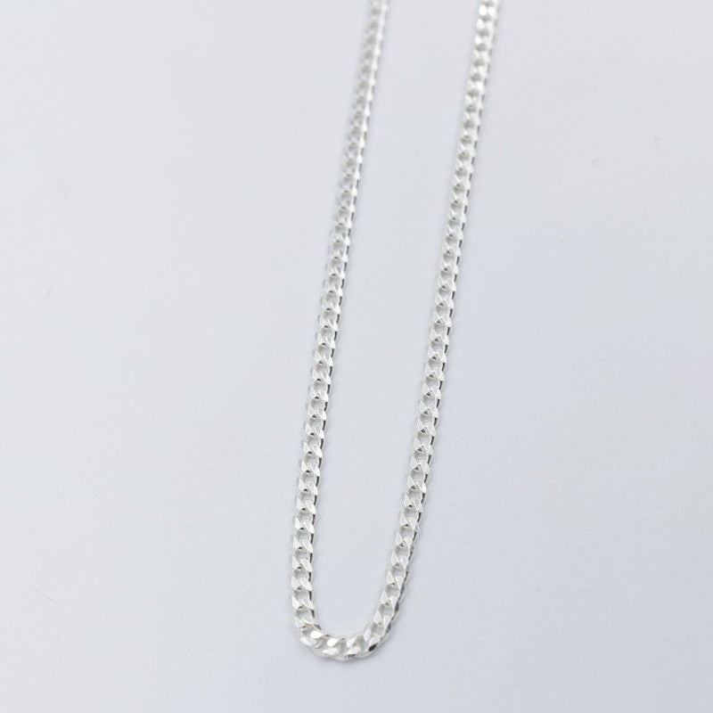 Stg Silver Curb Link Chain  IRA46 50cm