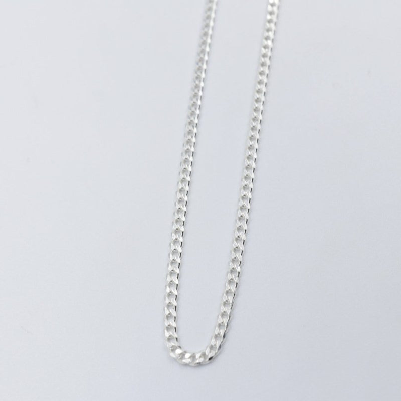 Stg Silver Curb Link Chain  IRA46 50cm