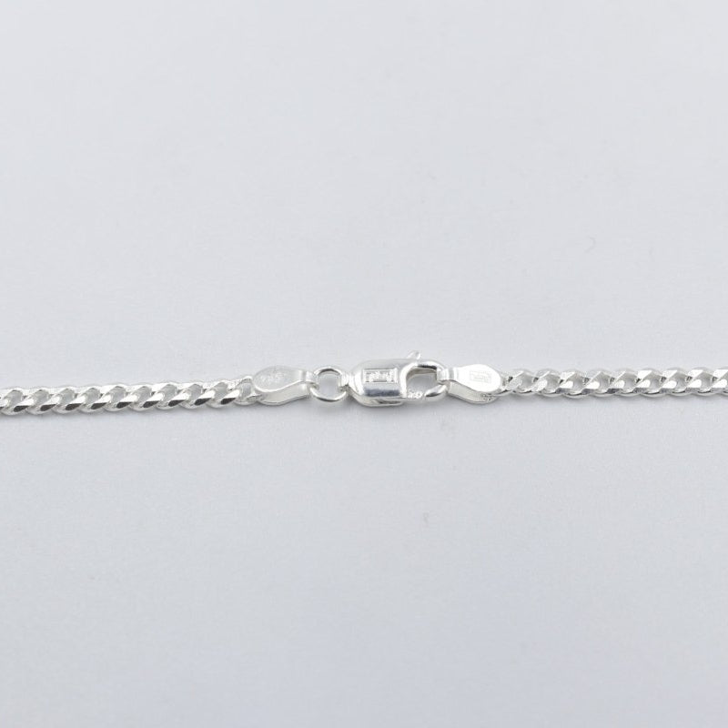 Stg Silver Curb Link Chain  IRA46 50cm
