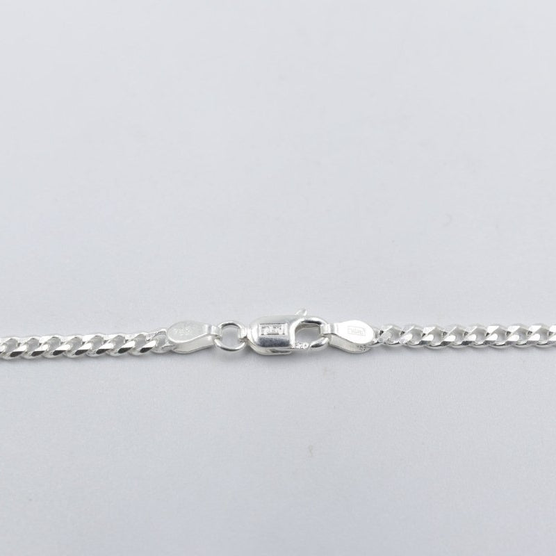 Stg Silver Curb Link Chain  IRA46 50cm