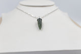 New Zealand Greenstone Small Point Pendent