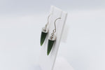 New Zealand Greenstone Small Point Earrings