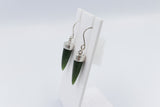New Zealand Greenstone Small Point Earrings
