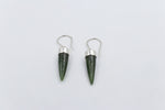 New Zealand Greenstone Small Point Earrings