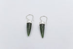 New Zealand Greenstone Small Point Earrings