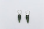 New Zealand Greenstone Small Point Earrings