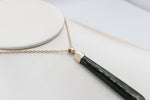 9ct Gold Set New Zealand Greenstone  SJ108