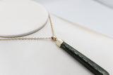 9ct Gold Set New Zealand Greenstone  SJ108