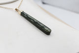 9ct Gold Set New Zealand Greenstone  SJ108