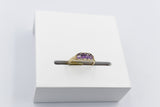 9ct Gold Amethyst & Diamond ring SYR7987A