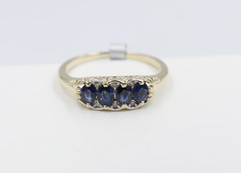 9ct Gold Sapphire & Diamond ring SYR7987S