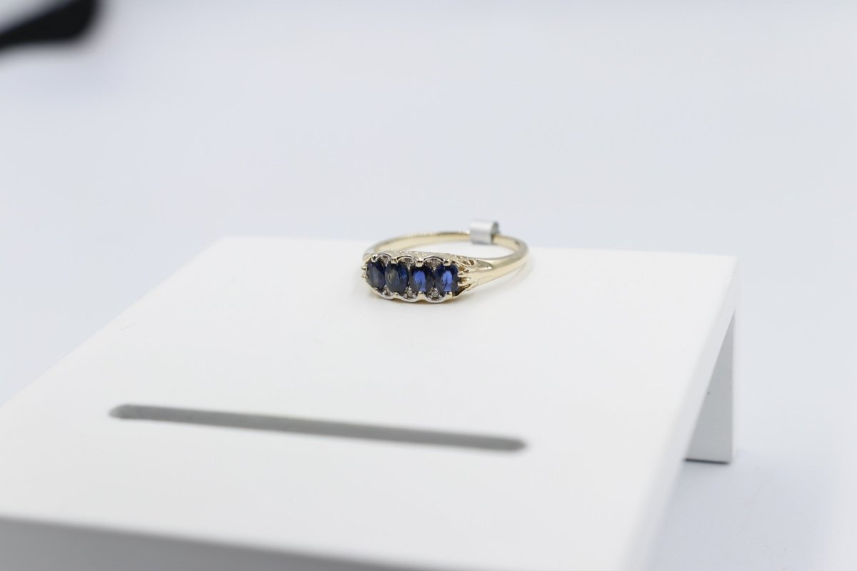 9ct Gold Sapphire & Diamond ring SYR7987S